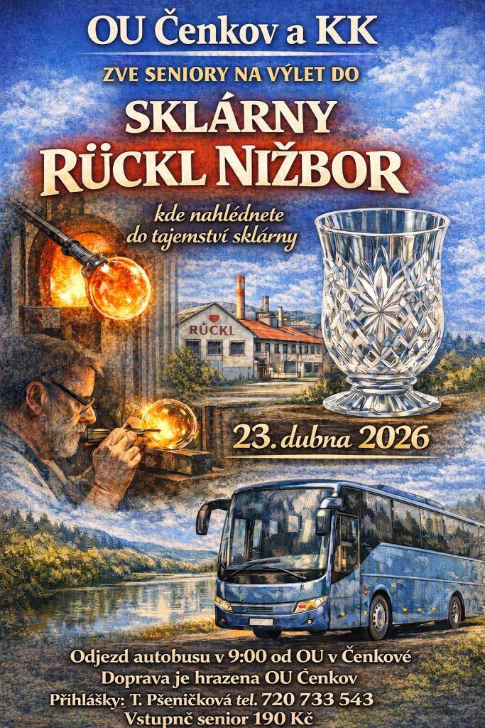 Zájezd do sklárny v Nižboru.