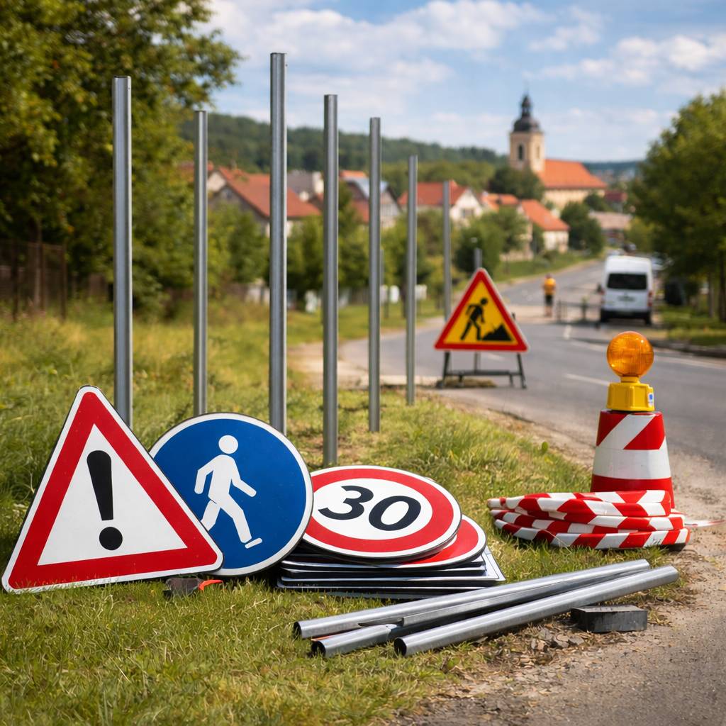 Vážení občané, rádi bychom Vás informovali, že v následujících dnech začne postupná instalace dopravního značení na základě schváleného pasportu dopravního značení v naší obci. Sloupky pro umístění značek jsou již připraveny. Proto Vás prosíme o zvýšenou pozornost při pohybu po obci a sledování nově osazovaného dopravního značení. Toto opatření je realizováno s cílem zvýšit bezpečnost, která patří mezi naše hlavní priority. Děkujeme za pochopení a spolupráci.