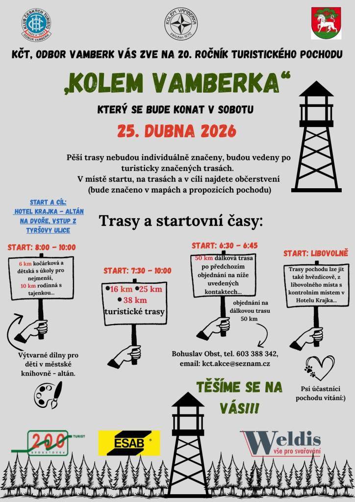 Pořádá Klub českých turistů Vamberk.