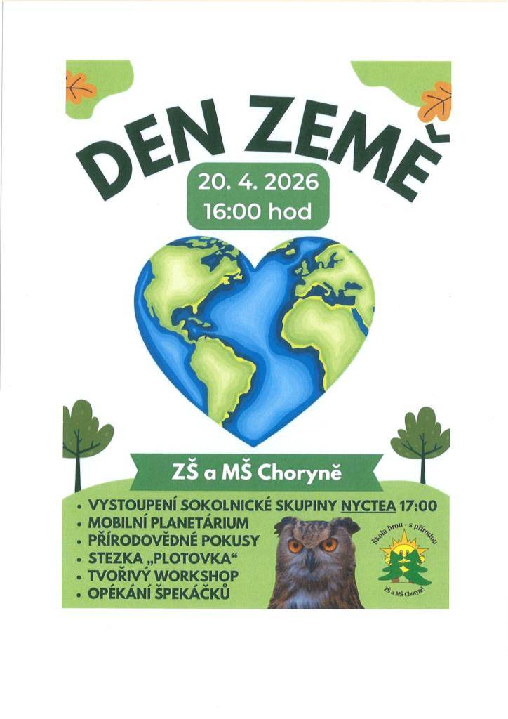 Odpolední akce pro děti a veřejnost ve škole (mobilní planetárium, dravci, pokusy, tvoření, opékání špekáčků)