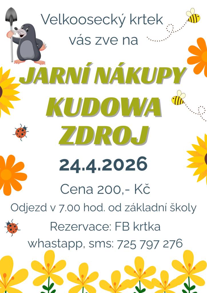 Kudowa Zdrój- jarní nákupy 24.4.2026