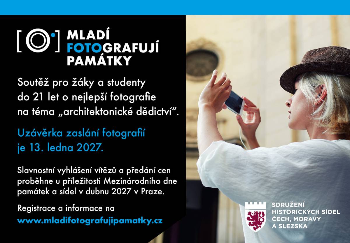 Zapojte se do soutěže o nejlepší fotografie na téma "architektonické dědictví".