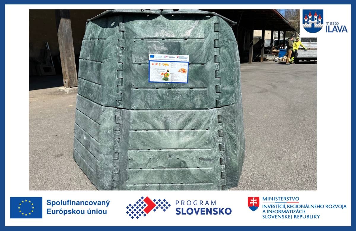 Mesto Ilava uspelo vo výzve na podporu kompostovania a zabezpečilo 275 kompostérov pre domácnosti. Obyvatelia rodinných domov si ich budú môcť prevziať od 22. apríla 2026 na technických službách.