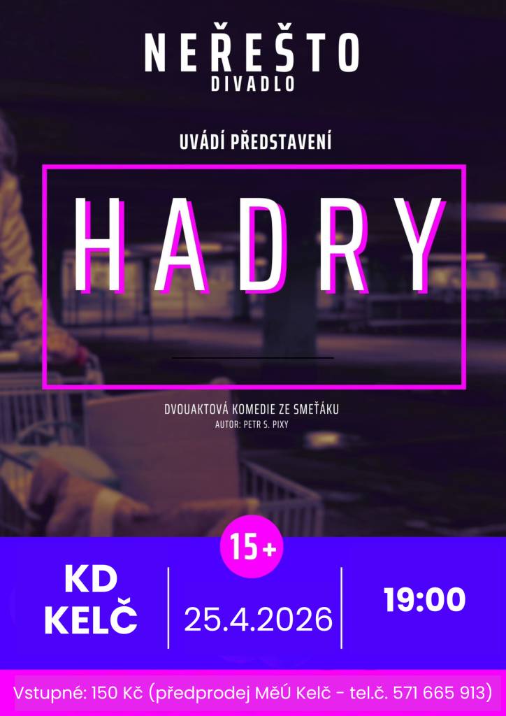 Divadlo Neřešto Police.  Dvouaktová komedie ze smeťáku o literatuře bezdomovců  a literátech bez domova.Příběh lidí z okraje společnosti,  kteří i v bídě nacházejí lidskost,humor a naději. Hra o pravdě, lži a touze po lepším životě.