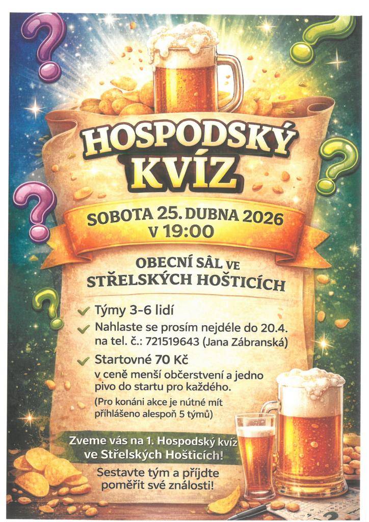 HOSPODSKÝ KVÍZ