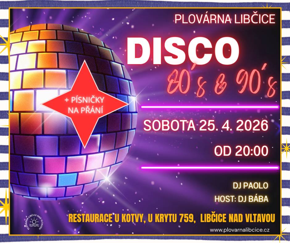Oblíbené Disco 80´& 90´+ písničky na přání.