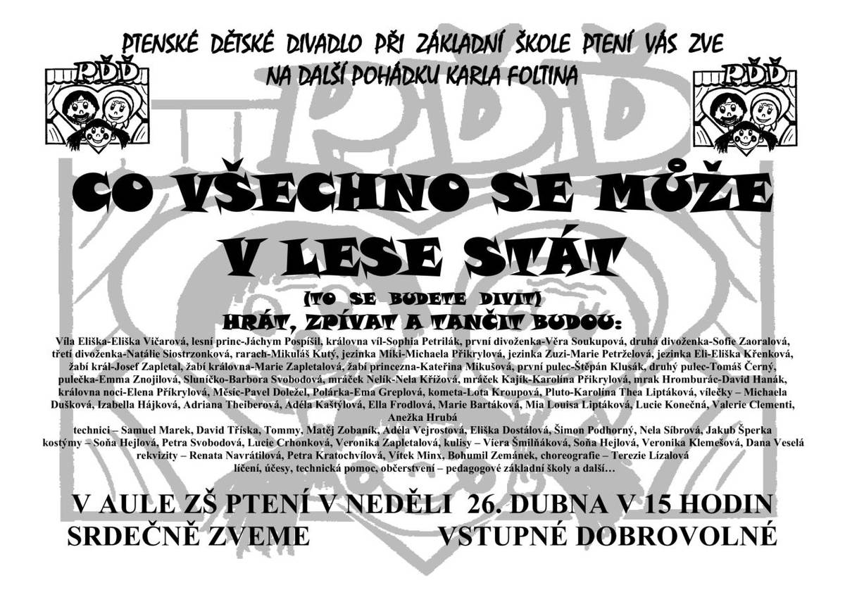 Pozvánka na Ptenské dětské divadlo