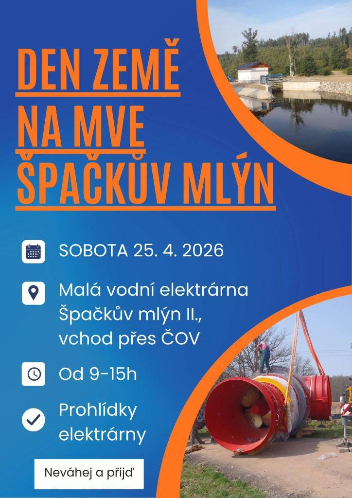 Spol. Fert zve na prohlídky malé vodní elektrárny v Soběslavi.