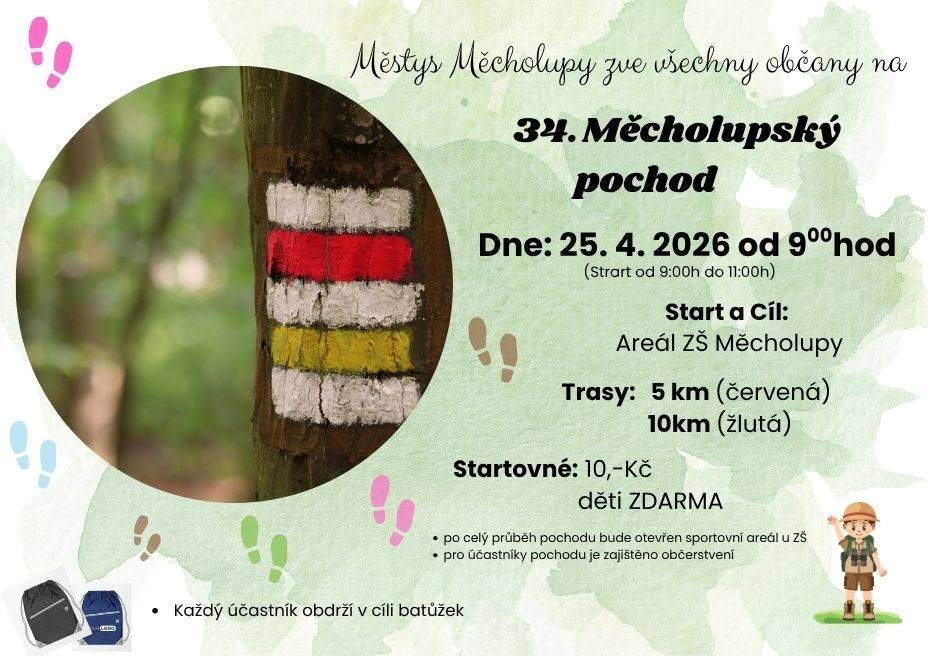 25.4.2026 od 09:00hodin  start a cíl - Areál ZŠ Měcholupy
