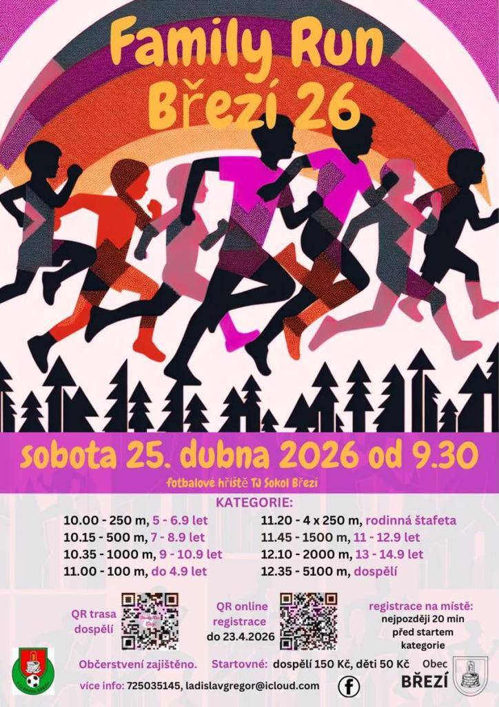 Běžecký závod amatérů pro celou rodinu.