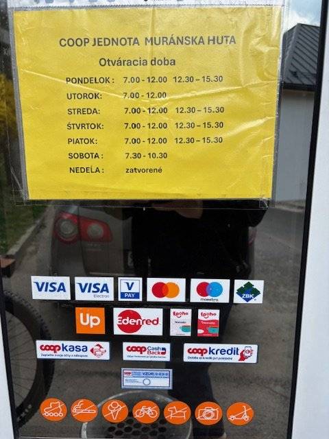 obchod na Muránskej Hute je otvorený aj v sobotu