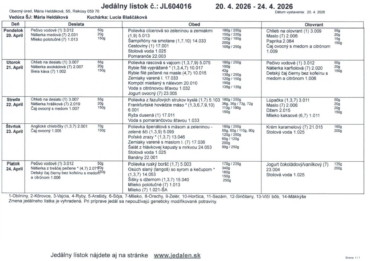 20.4.2026 - 24.4.2026