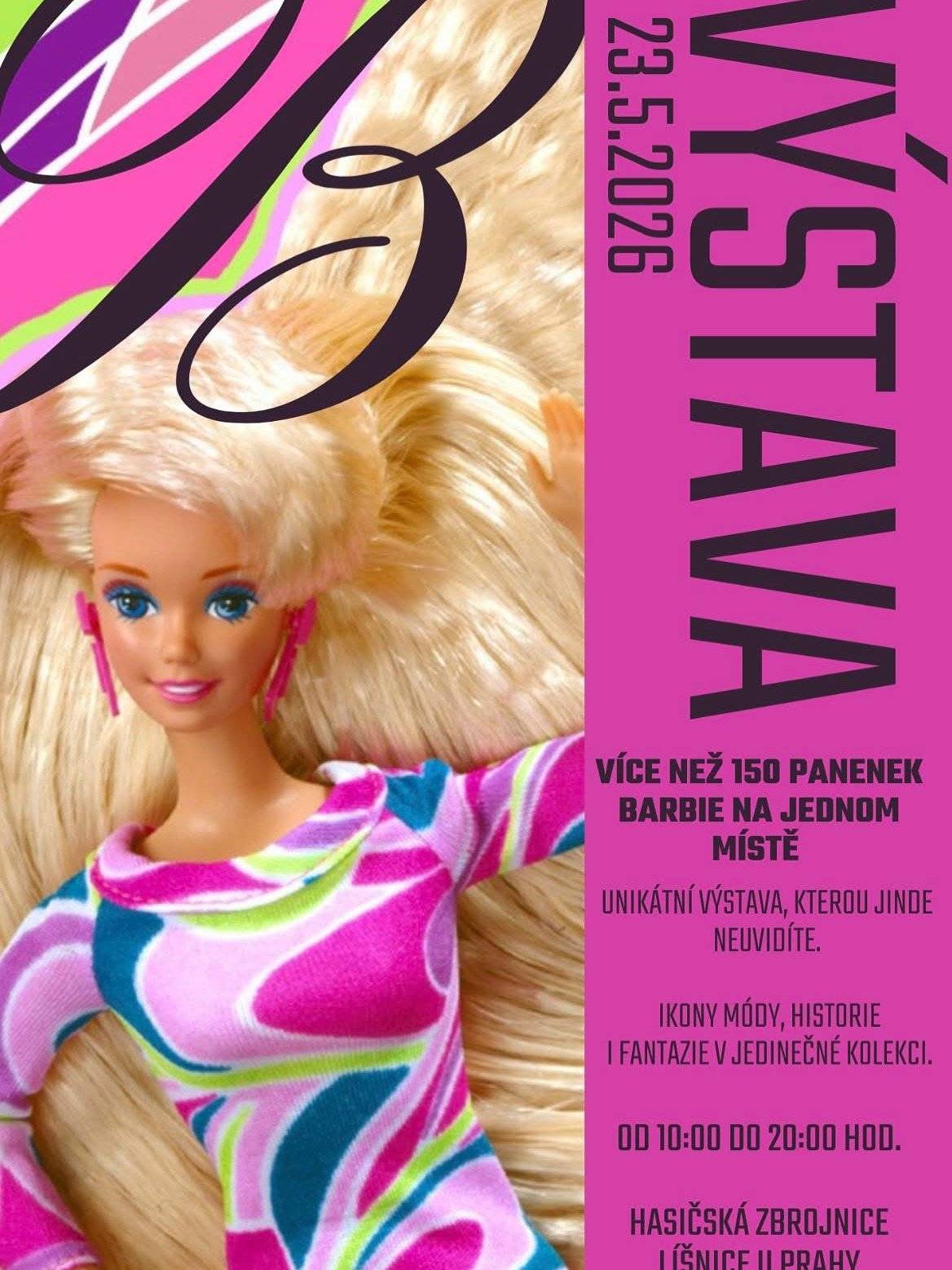 Milí Klínečtí,  srdečně Vás zveme na unikátní výstavu barbín do Líšnice. Více než 150 panenek bude od 10 do 20 hodin k vidění 23.5.2026 v hasičské zbrojnici v Líšnici.