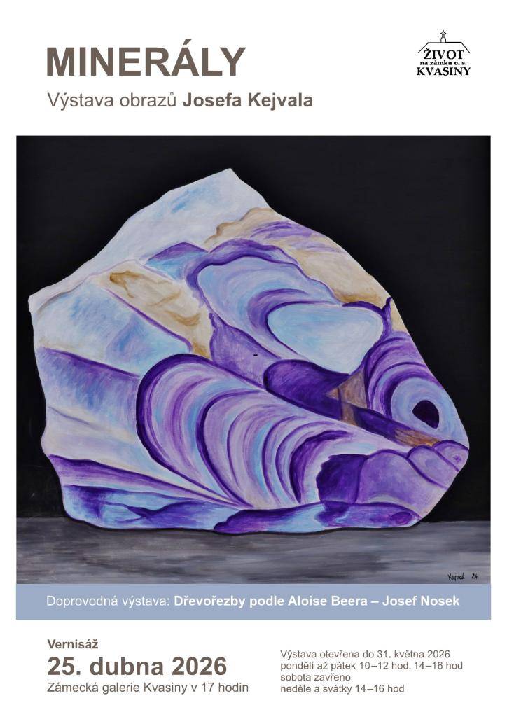 Výstava obrazů Josefa Kejvala  Doprovodná výstava: Dřevořezby podle Aloise Beera - Josef Nosek