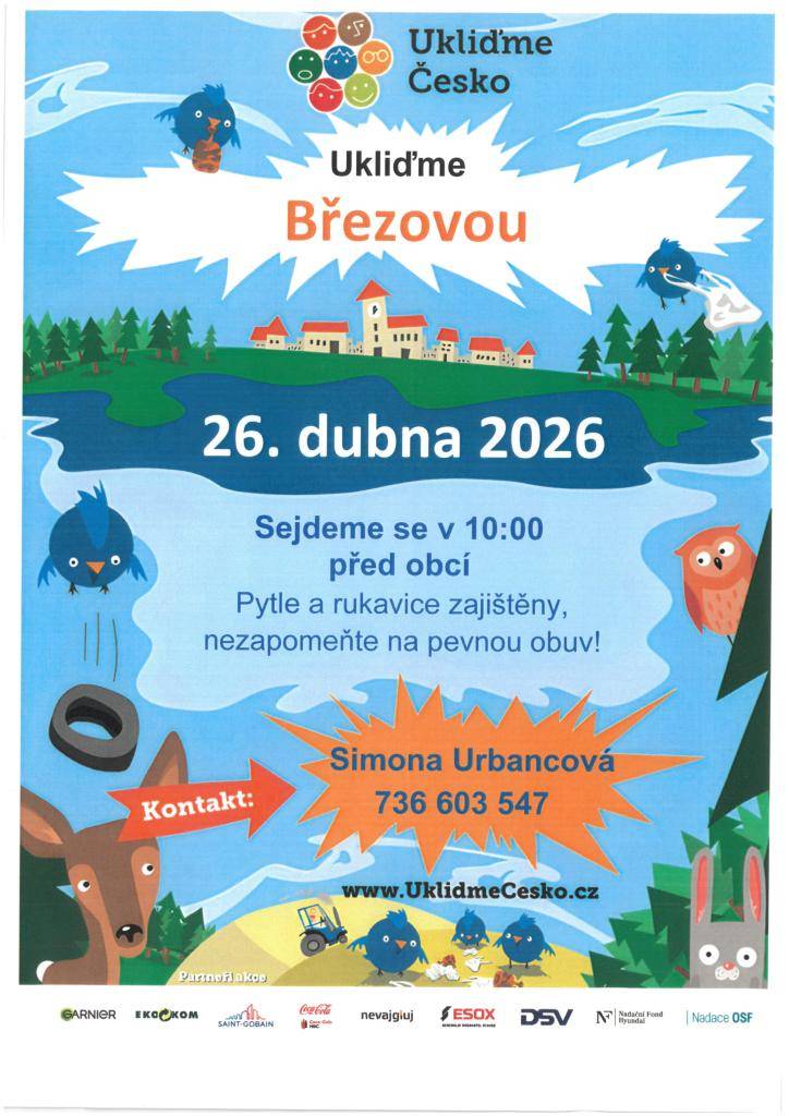 Ukliďme Březovou - 26.04.2026