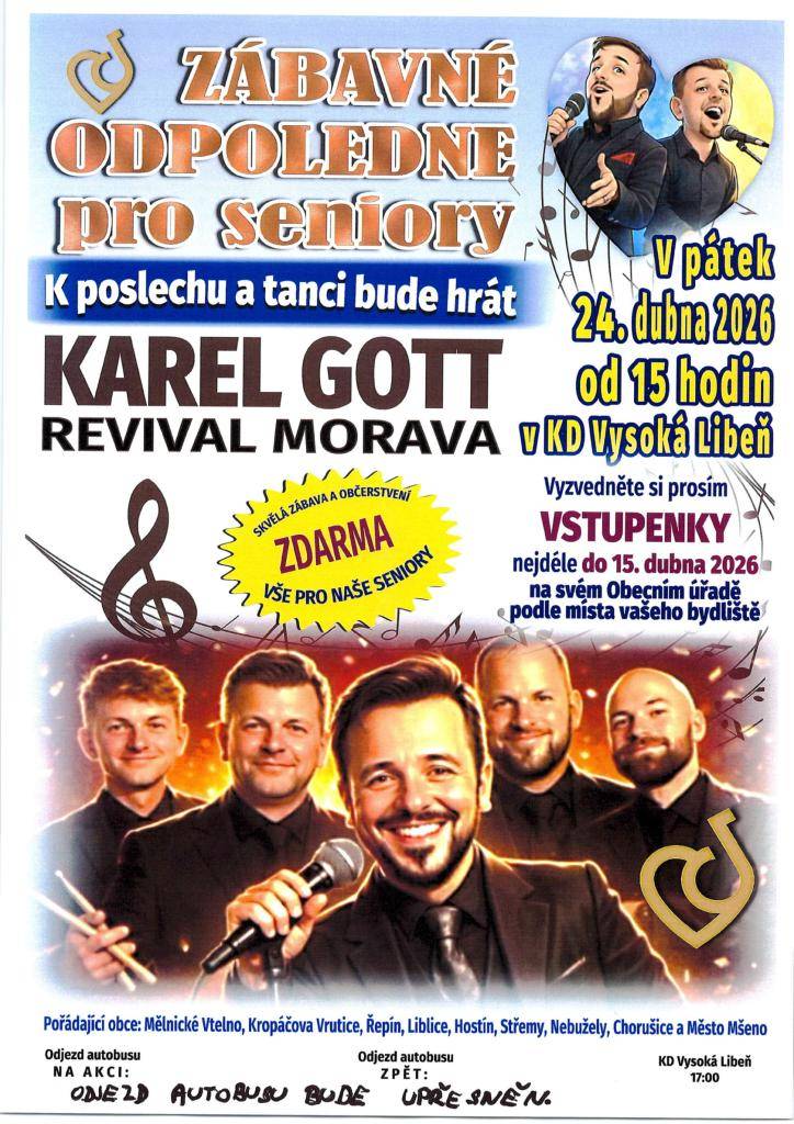 Zábavné odpoledne pro seniory v KD Vysoká Libeň