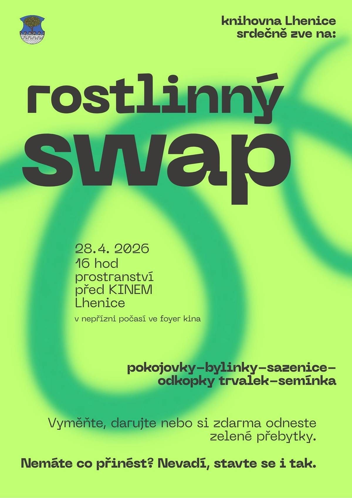 V úterý 28. dubna srdečně zveme na ROSTLINNÝ SWAP 🌱