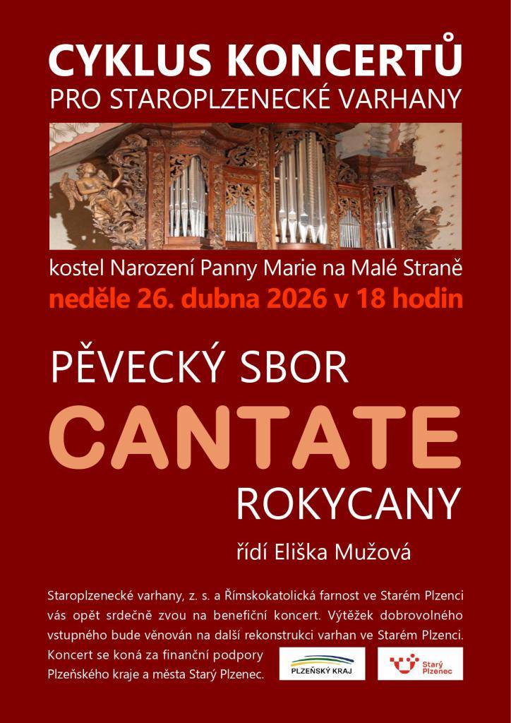 Benefiční koncert z cyklu koncertů pro Staroplzenecké varhany.