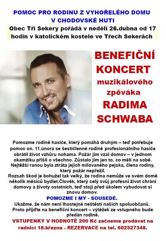 V neděli 26. dubna od 17 hod. v katolickém kostele.