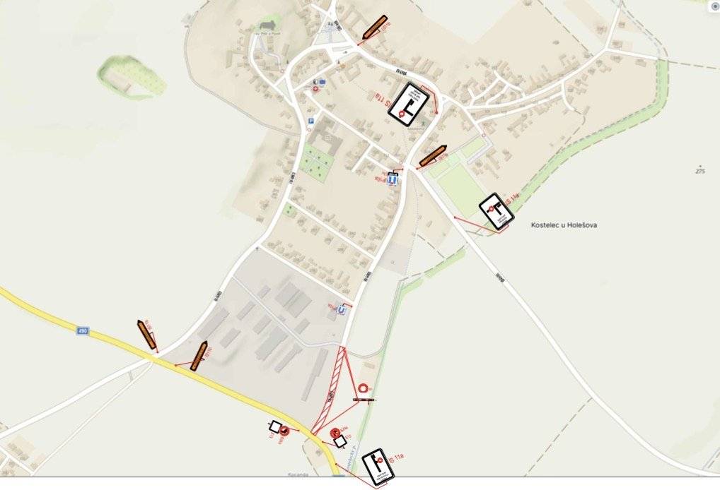 Dobrý den, od 27.04.2026 do 07.05.2026 bude uzavřená silnice od "Kocandy" ke vjezdu do zemědělského podniku v Kostelci u Holešova.