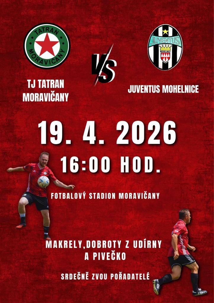Pořadatelé srdečně zvou na fotbalové utkání.  K zakousnutí makrely, dobroty z udírny a pivečko.