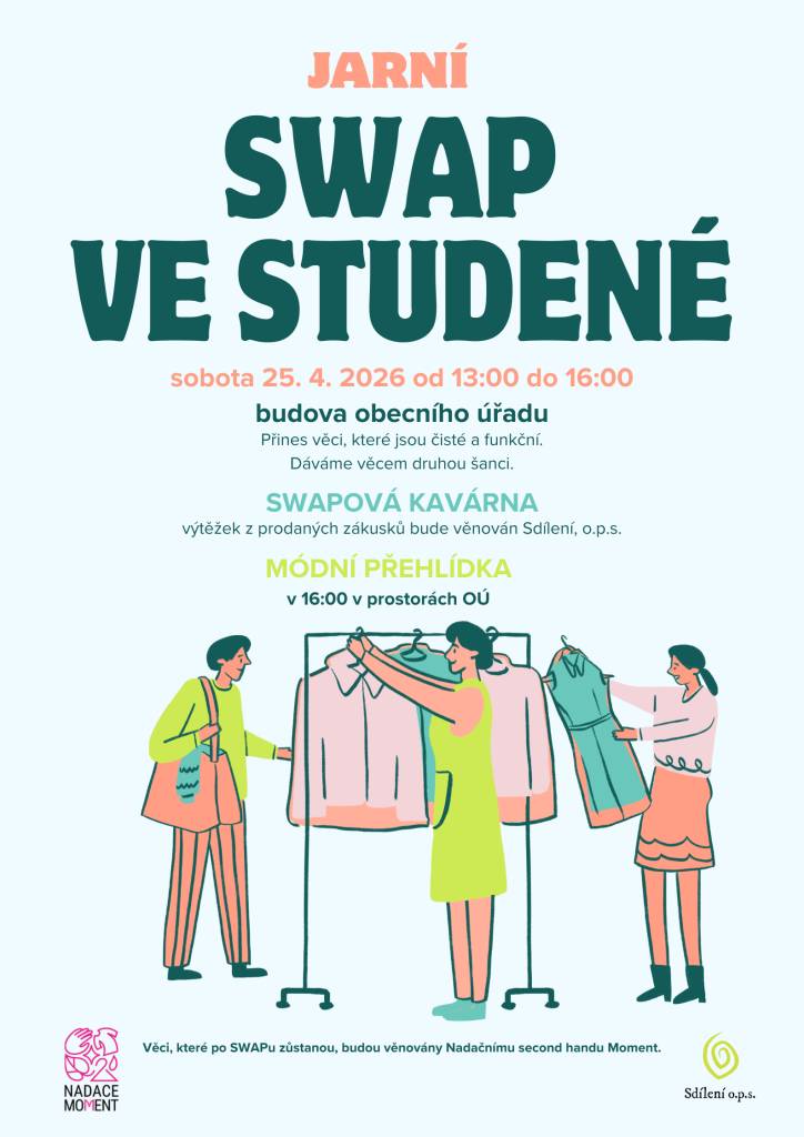 V sobotu 25. dubna od 13 - 16 hodin v budově obecního úřadu.