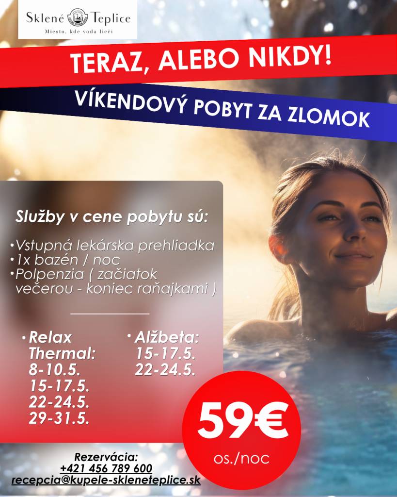 VÍKENDOVÝ POBYT PRE ČLENOV JDS ŽIRANY – SKLENÉ TEPLICE