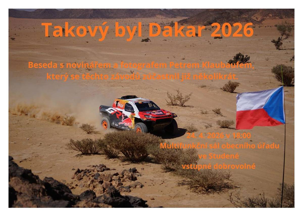 beseda ve Studené s novinářem a fotografem Petrem Klaubaufem