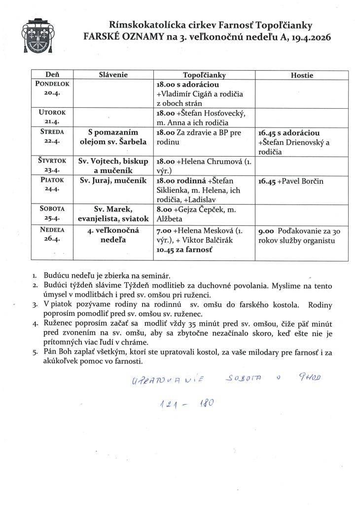 farské oznamy