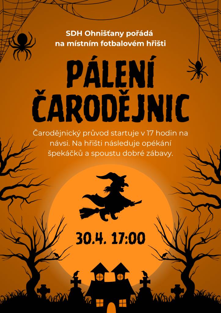 PÁLENÍ ČARODĚJNIC 30.4.2026