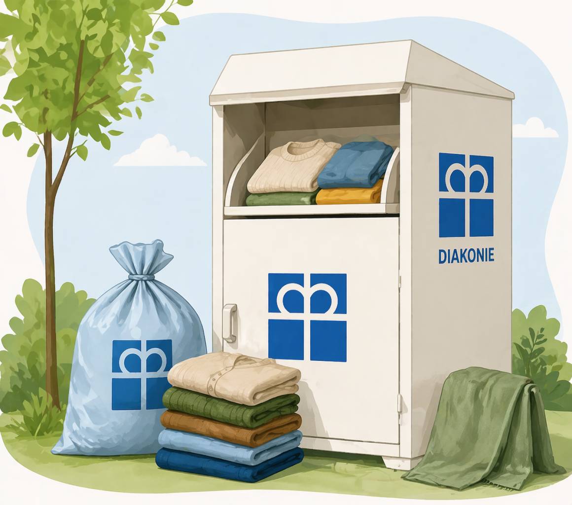Diakonie Broumov ve spolupráci s Obcí Šumice pořádá sbírku oblečení, lůžkovin, prostěradel, ručníků, péřových přikrývek, záclon, látek, drogistického zboží, hygienických potřeb, menších elektrospotřebičů a knih. Sběr probíhá ve sběrném dvoře každou sobotu do 9.5.2026. Věci prosíme zabalit.
