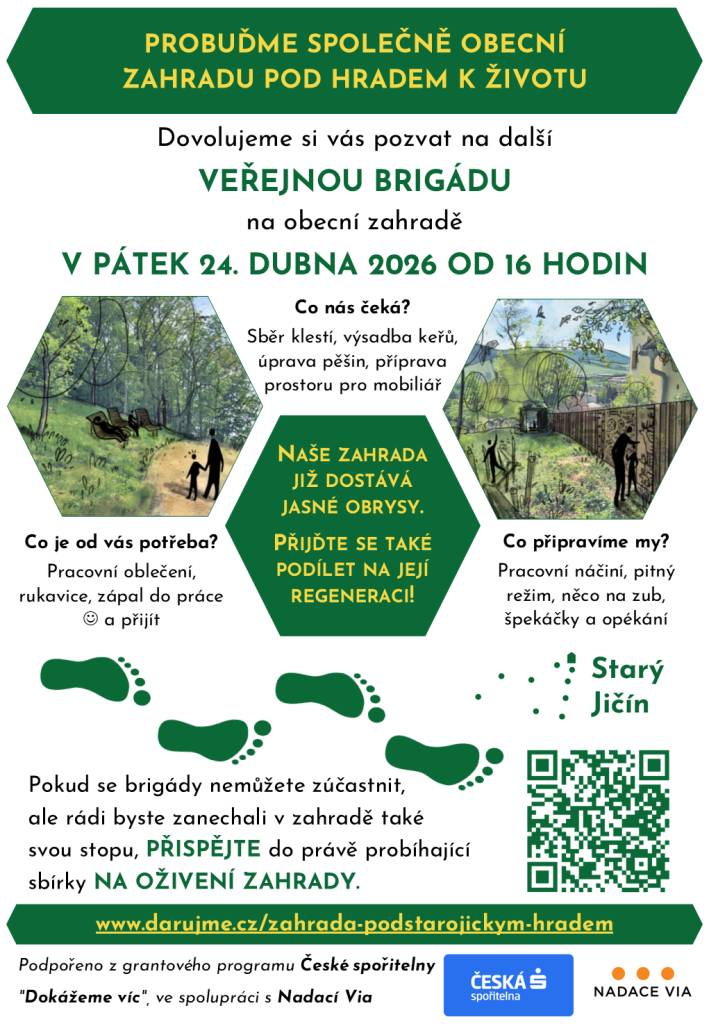 brigáda na obecní zahradě, prodej drůbeže