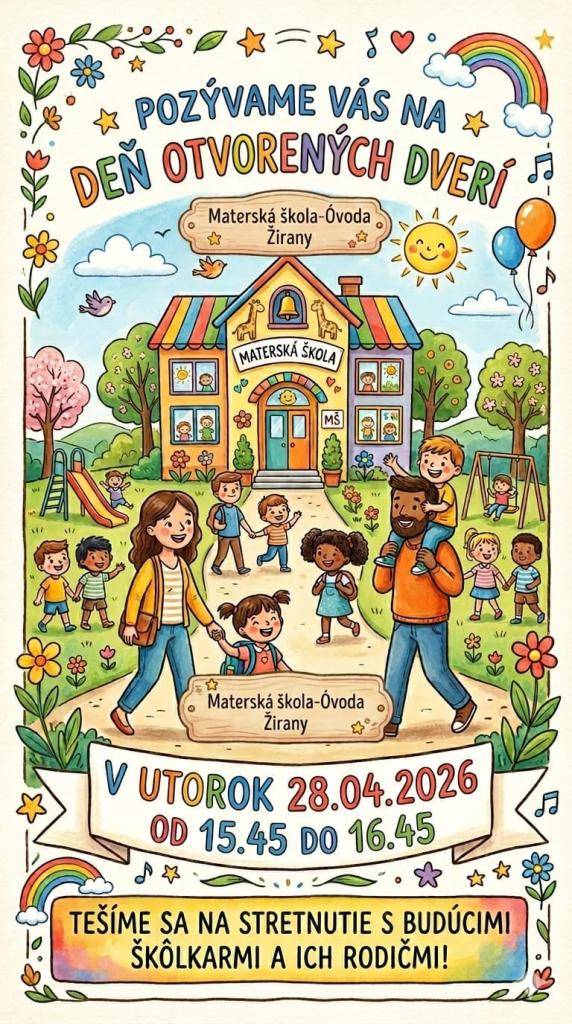 Všetkým rodičom ďakujeme za prejavenú dôveru! Tešíme sa na našich budúcich škôlkarov!