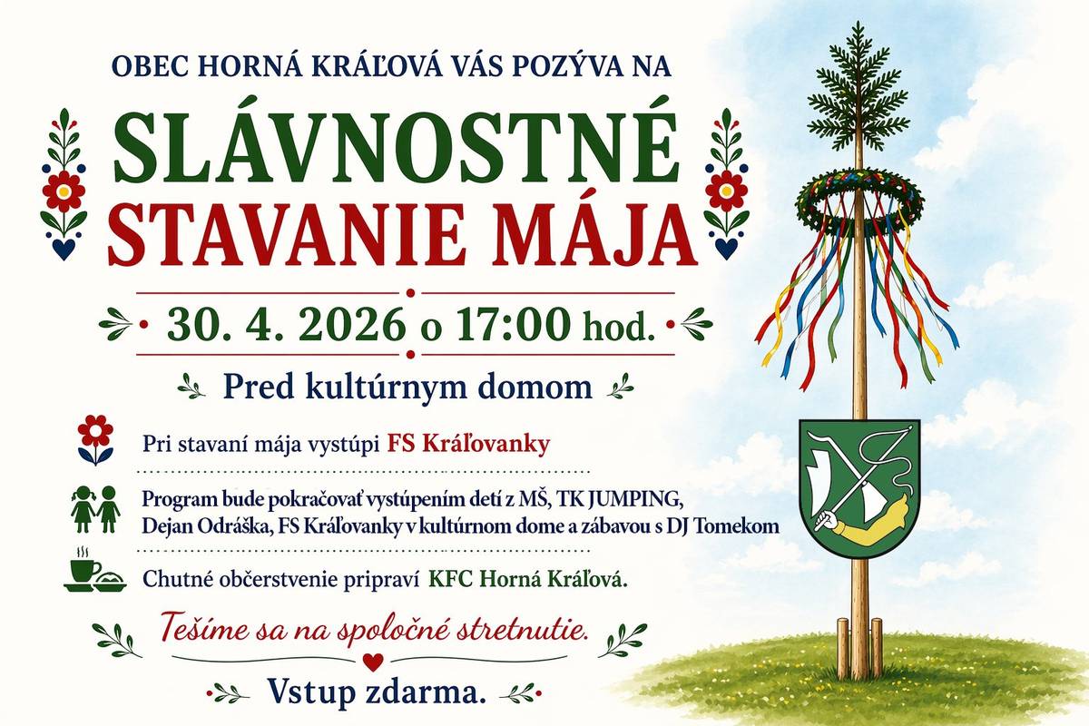 stavenie mája 30.4.2026