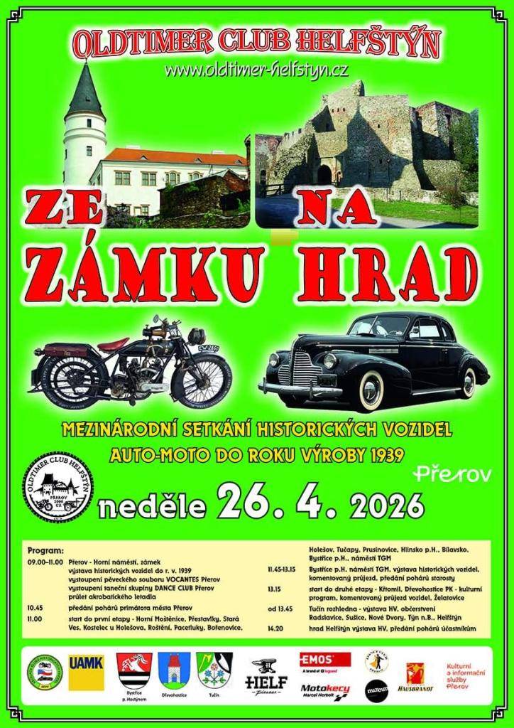 auto-moto veteráni přijedou do Dřevohostic