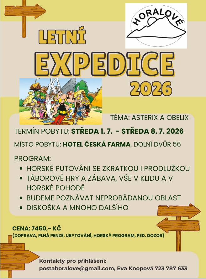 Vážení sousedé, období letních prázdnin se nezadržitelně blíží a možná mnozí z Vás připravují program pro své děti - přinášíme zajímavý tip! městys Karlštej