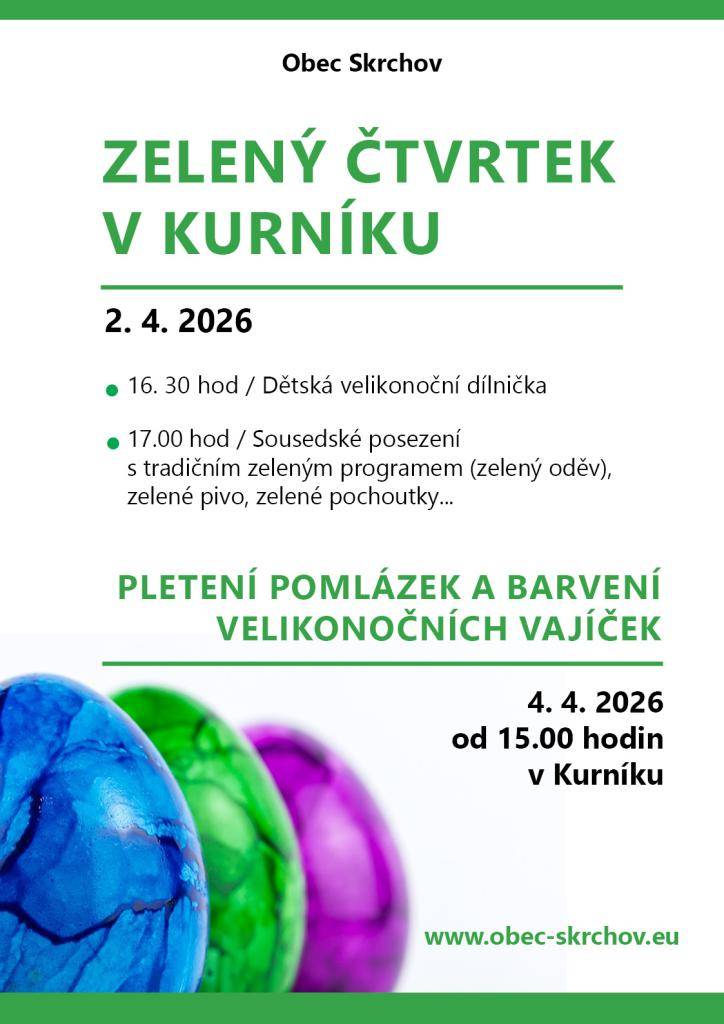 Zelený čtvrtek a bílá sobota, další vydařená akce a hojnou návštěvou občanů.