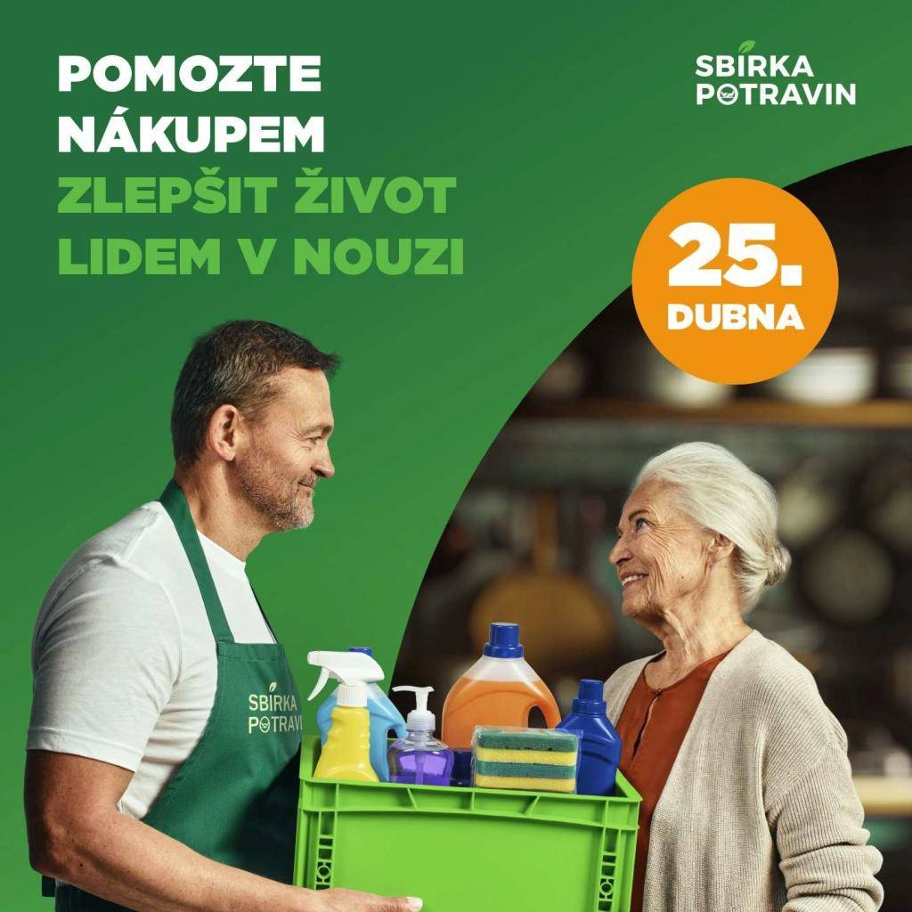 Sbírka pro Farní charitu Řevnice v rámci celostátní akce proběhne v sobotu 25. dubna 2026 od 8 do 18 hodin v  prodejně Lidl v Letech!