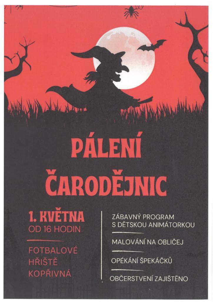 V rámci nadcházející akce se koná zábavný program s dětskou animátorkou. Účastníci se mohou těšit na malování na obličej, opékání špekáčků a občerstvení, které bude zajištěno.