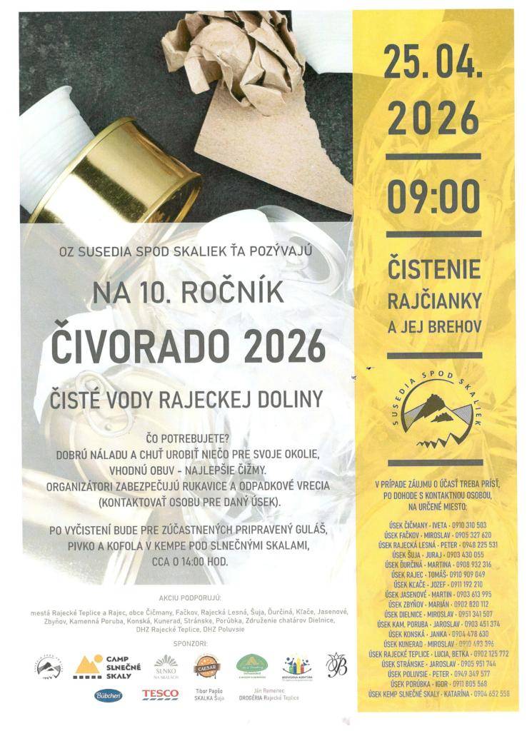 Sobota 25.4.2026