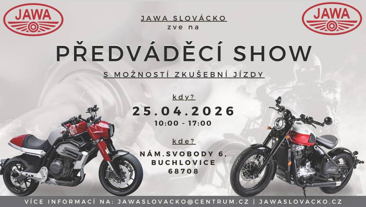 - předváděcí show 25.4.2026