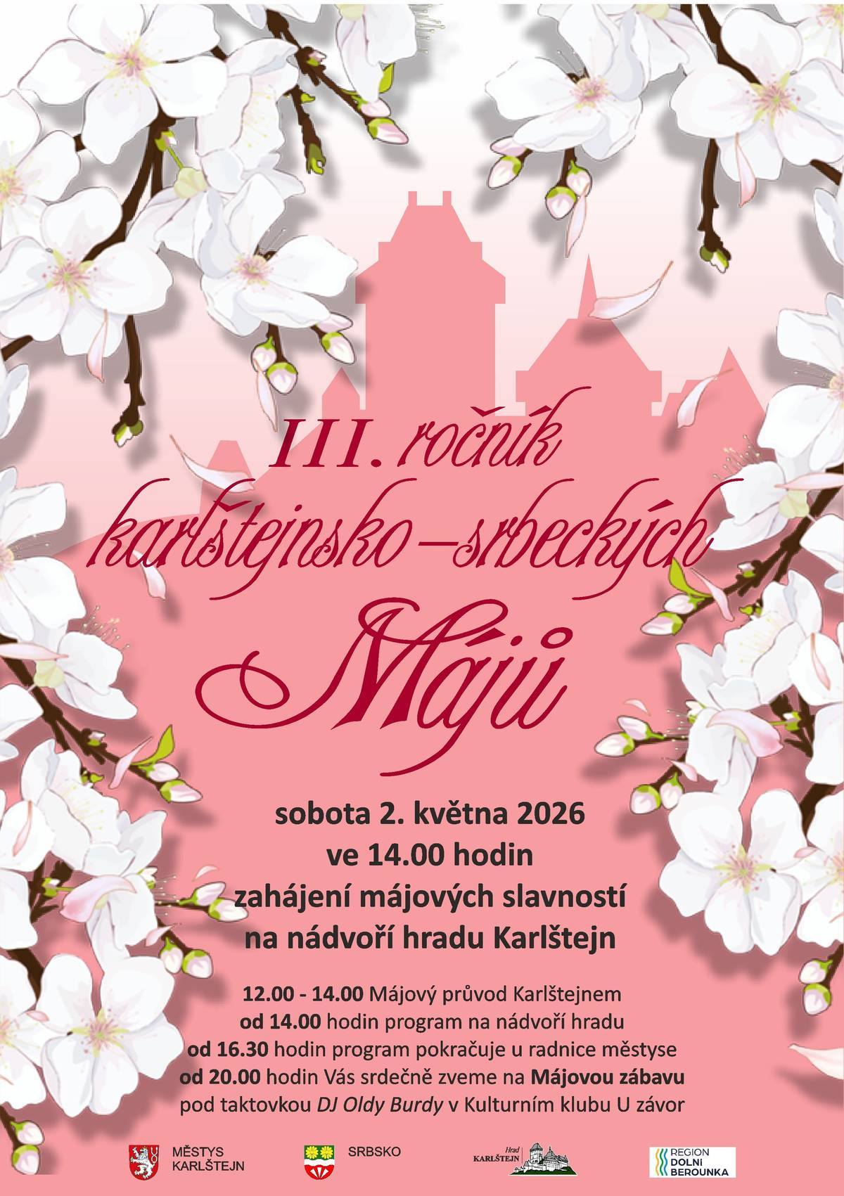 III. ROČNÍK KARLŠTEJNSKO-SRBECKÝCH MÁJŮ 2.5.2026