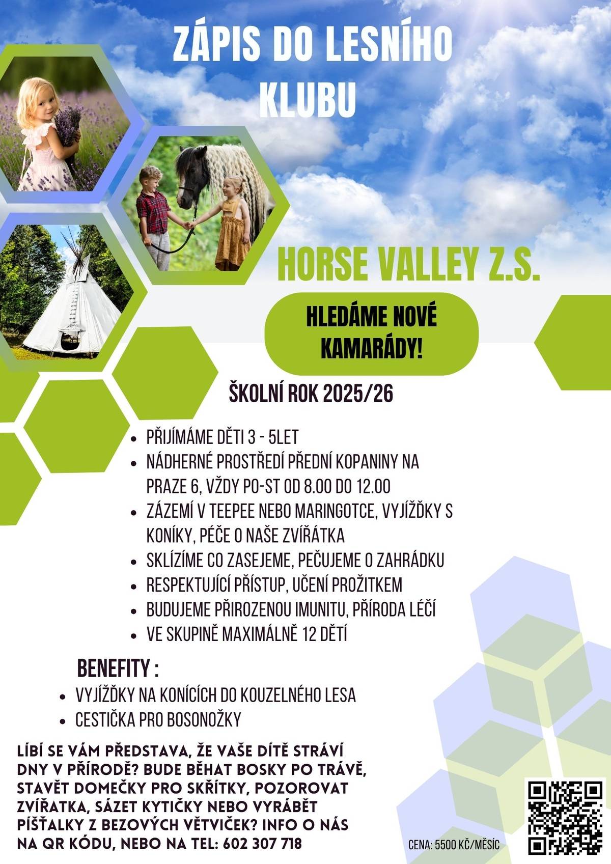Hledáme nové kamarády do lesní školky Horse Valley z.s.