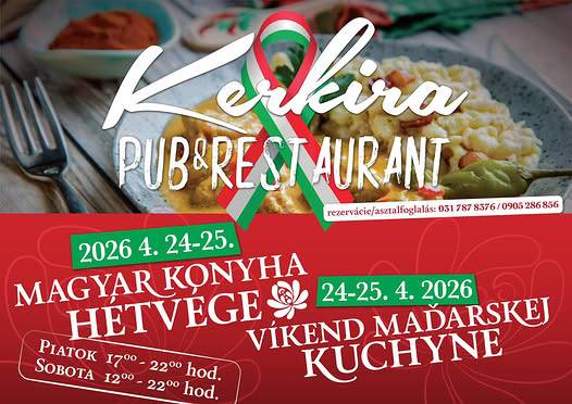 Víkend Maďarskej kuchyne v reštaurácii Kerkira Pub