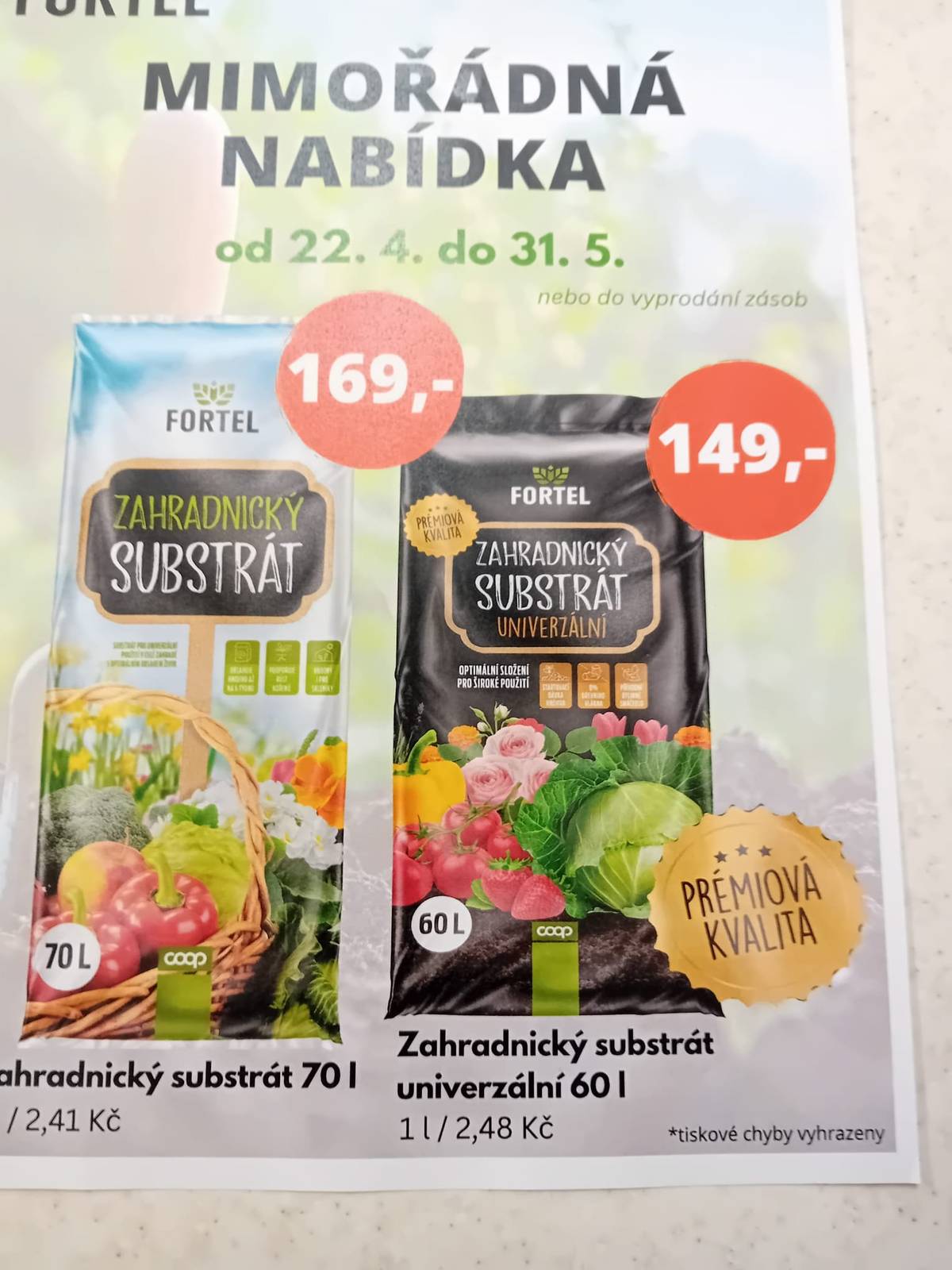 Dobrý den V prodejně jednoty je možné zakoupit a objednávat zahradnický substrát. Nabídka platí do vyprodání zásob Přeji hezký de