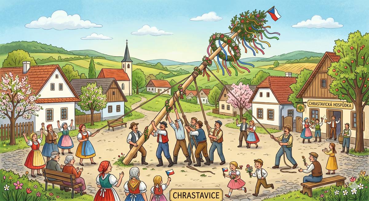 Ve čtvrtek 30. dubna 2026 se uskuteční tradiční akce spojená se zdobením a stavěním májky. 📅 30.4.2026 ⏱️17:00 hod. 🏠 Prostranství za obecním úřadem 🍴 Účastníci si mohou přinést vlastní uzeniny na opékání, Ve čtvrtek 30. dubna 2026 se uskuteční tradiční akce spojená se zdobením a stavěním májky. Program začne v 17:00 hodin zdobením májky, přičemž kolem 18:00 hodin dojde k jejímu vztyčení. Účastníci si mohou přinést vlastní uzeniny na opékání, což přispěje k příjemné atmosféře akce. 🙏 Srdečně zveme všechny zájemce, aby se k nám připojili a oslavili tuto krásnou tradici.     ℹ️ Účastí na této akci berete na vědomí, že z ní může být pořizován video a foto záznam, který bude využit k propagaci obce na jejích webových stránkách a v souvisejících informačních materiálech.