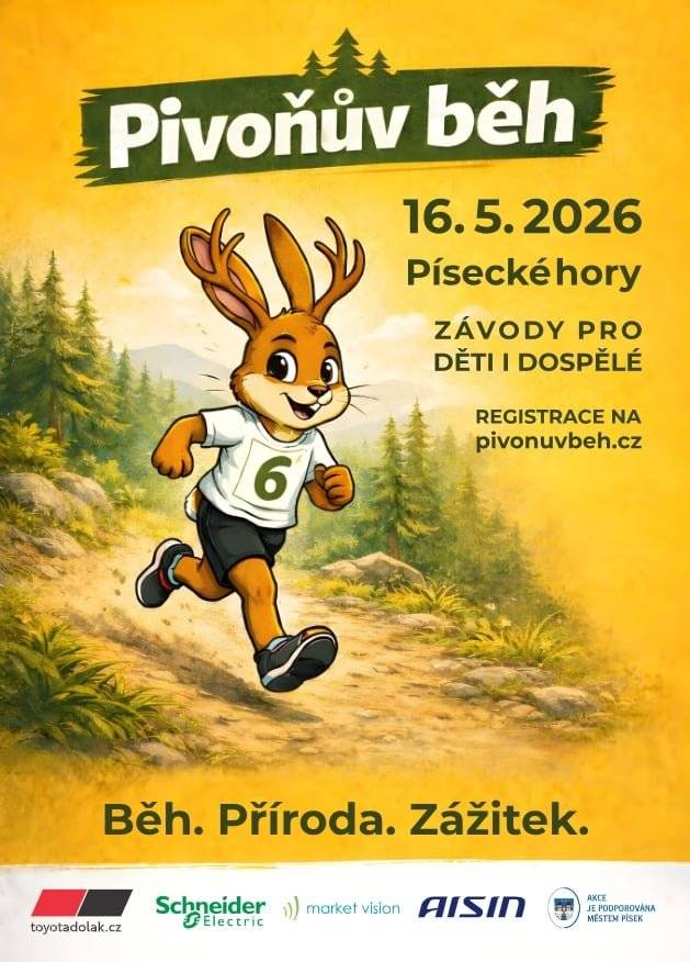 Pivoňův běh 16.5.2026 Písecké hory