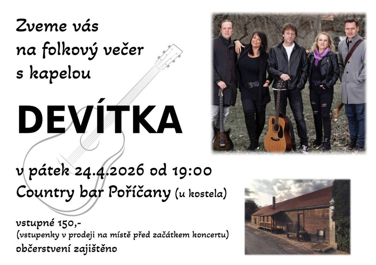 pátek 24. dubna od 19:00