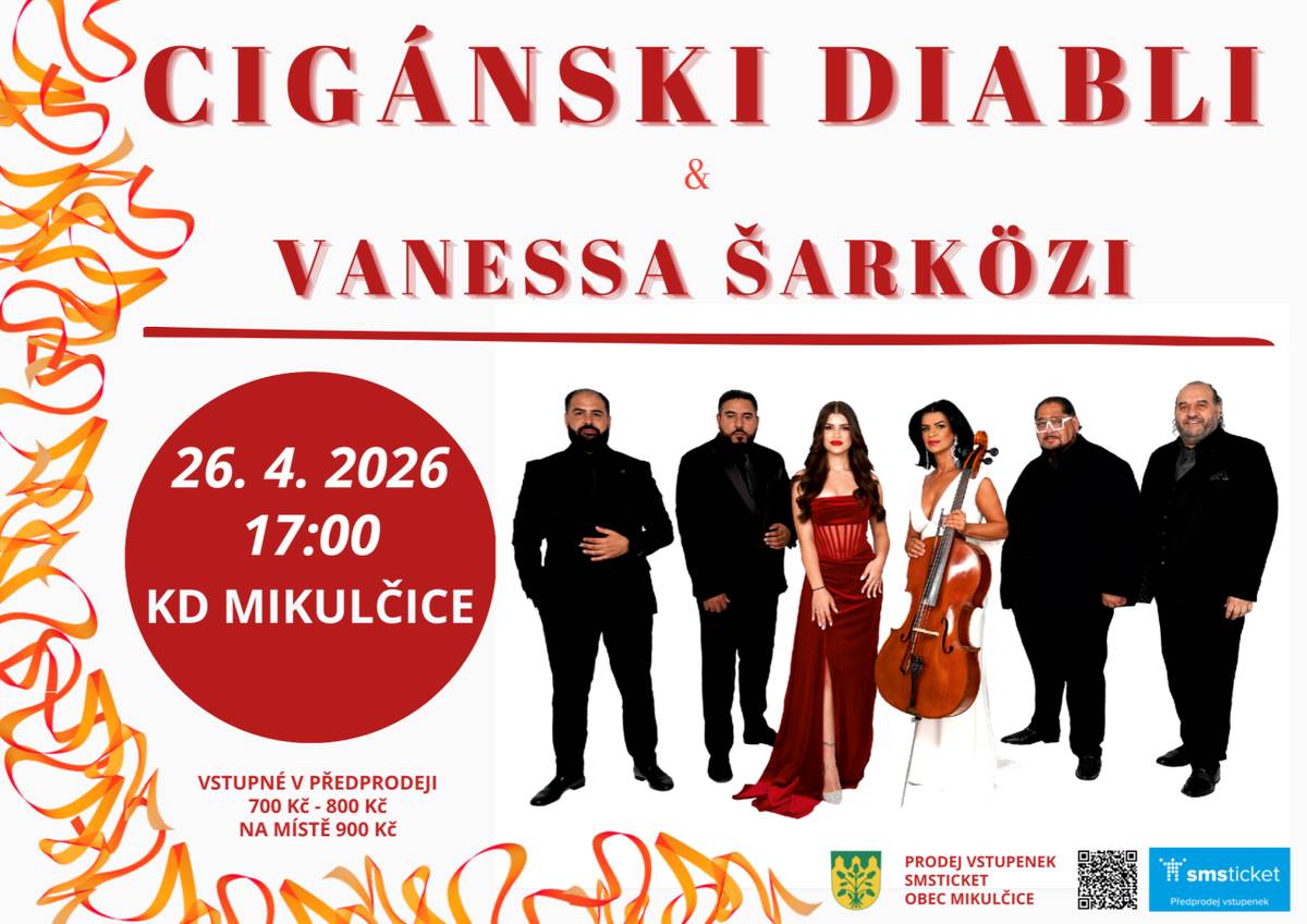 Kdy: NEDĚLE 26.4.2026 od 17:00  Kde: KD Mikulčice