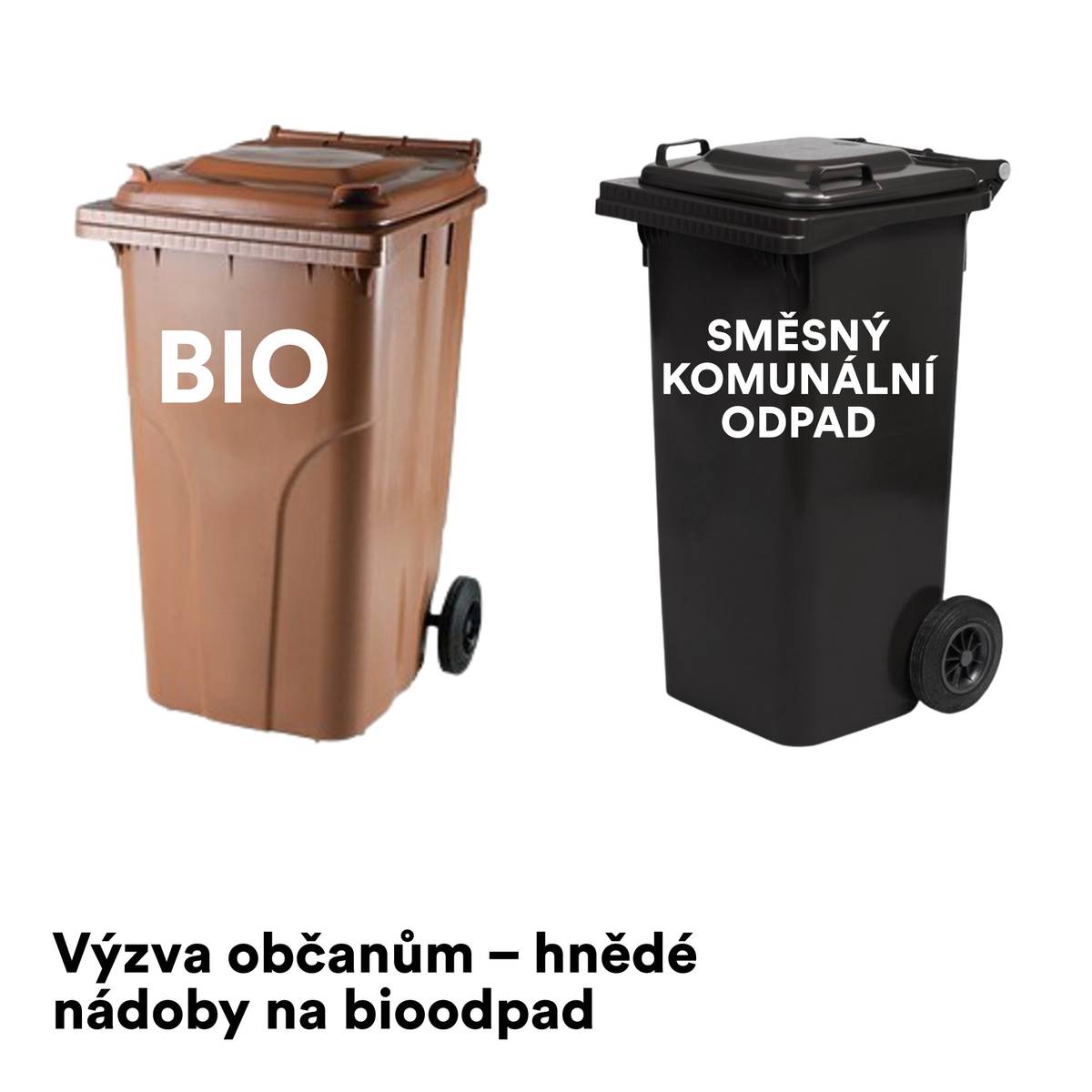 Vyzýváme občany, používající hnědé nádoby na směsný komunální odpad, aby je přestali používat. Důvodem k této výzvě je, nově probíhající svoz bioodpadu, který je dle obecně závazné vyhlášky v hnědých nádobách. Není proto možné, aby byl směsný komunální odpad svážen v téže barevných nádobách. Pro směsný komunální odpad jsou nádoby černé barvy. Nádoby se zaměňují a vzniká tak problém na kompostárně. Žádáme tedy, aby občané měli nádoby v barvách v souladu s obecně závaznou vyhláškou. Děkujeme.